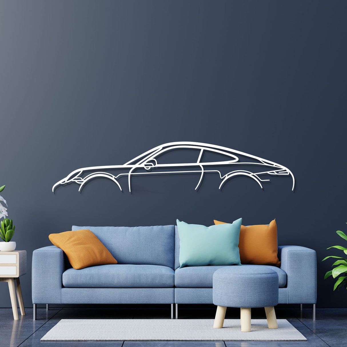 911 Model 991 Metal Car Wall Art - NC0864