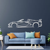 Corvette C8 Detailed Metal Car Wall Art - NC0922