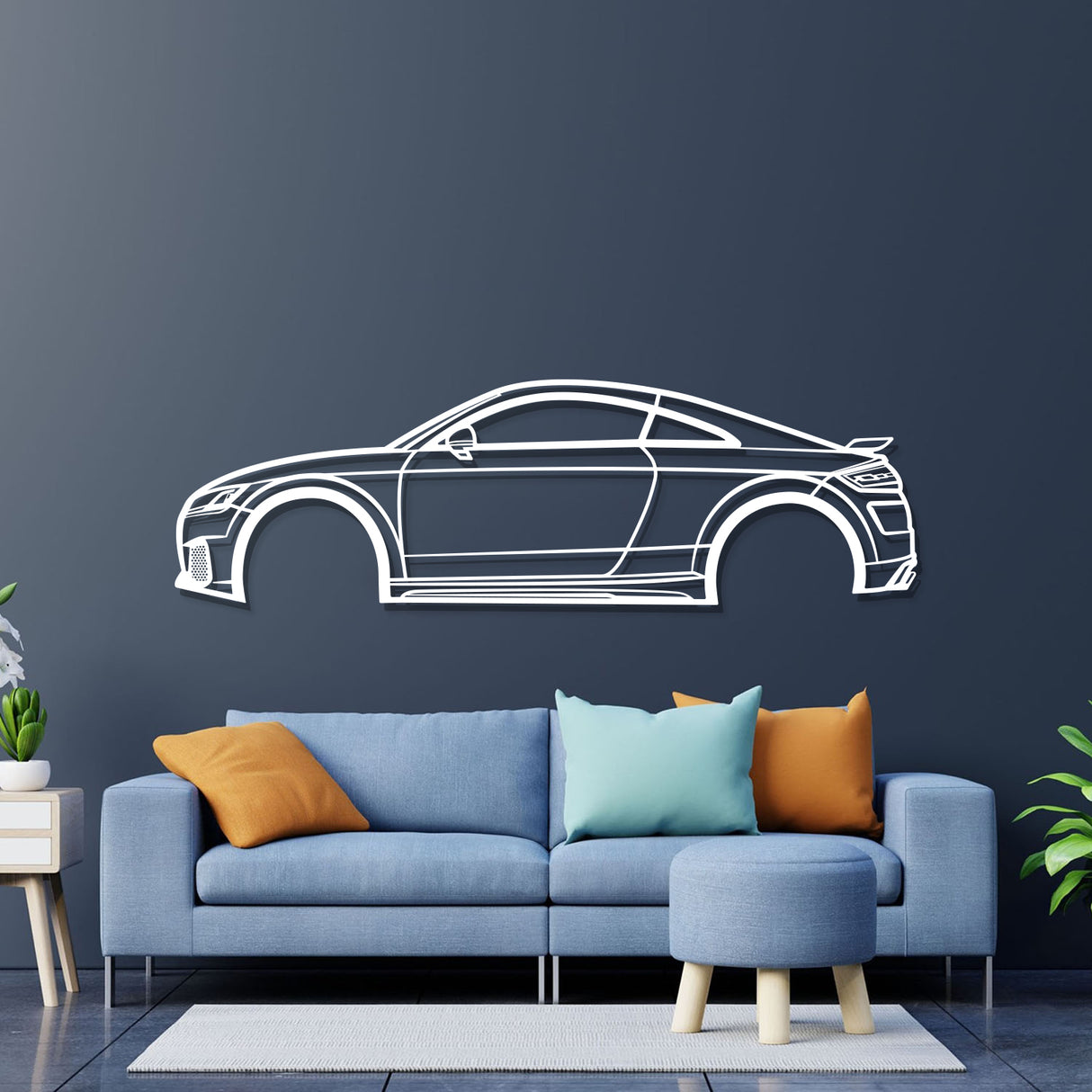 2018 TT RS Metal Car Wall Art - NC0634