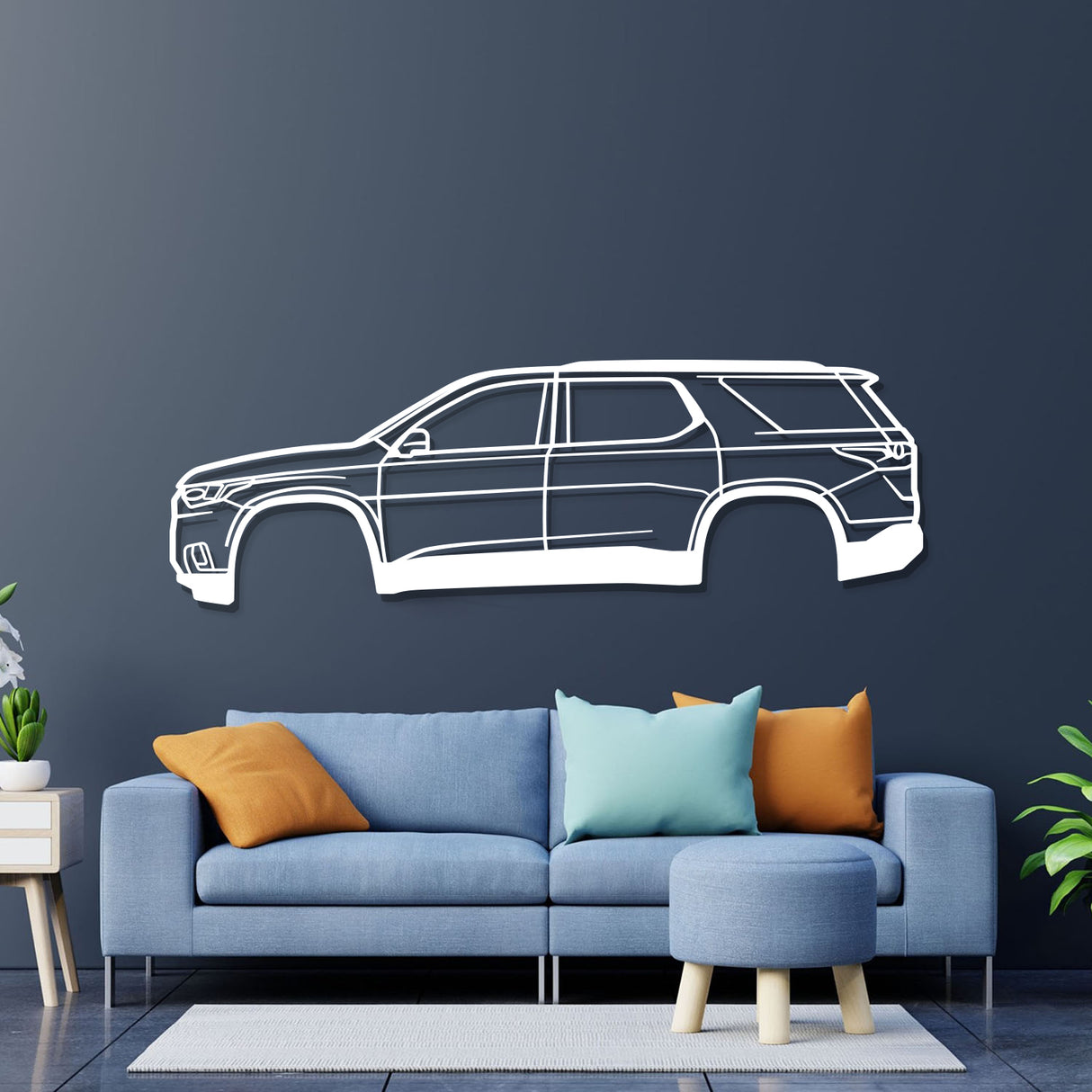 2018 Traverse 2nd Gen Metal Car Wall Art - NC0633