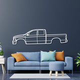 2002 Ram 1500 3rd Gen Metal Car Wall Art - NC0301