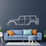 2007 Wrangler Unlimited JK (3rd Gen) Metal Car Wall Art - NC0355