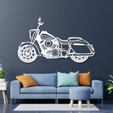 2022 Indian Springfield Dark Horse Metal Motorcycle Wall Art - NC0791