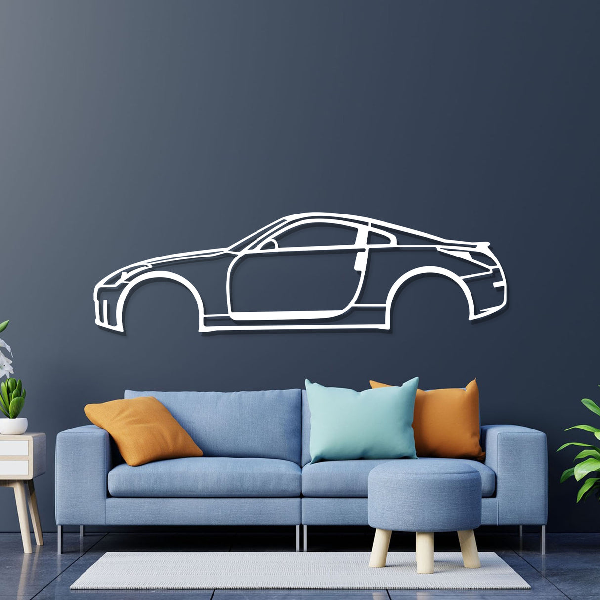 2005 350Z Metal Car Wall Art - NC0319