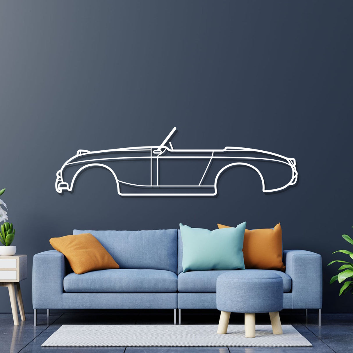 1958 Sprite MKI Metal Car Wall Art - NC0054