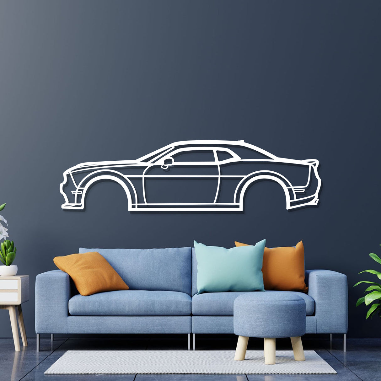 2019 Challanger HEMİ RT Metal Car Wall Art - NC0651