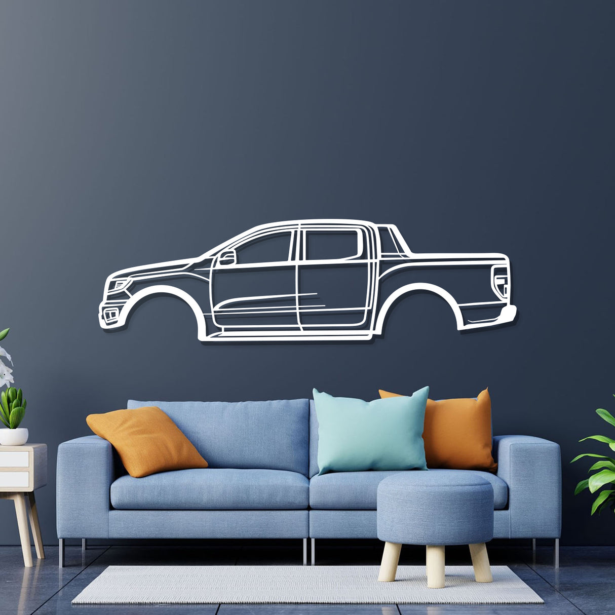 2019 F-150 Raptor Metal Car Wall Art - NC0659