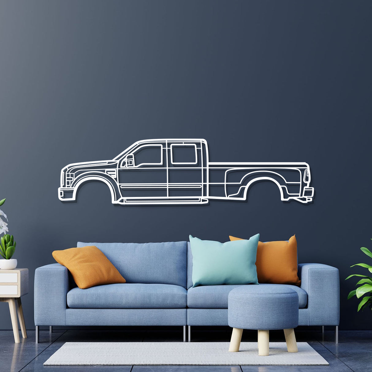 2008 F-450 Super Duty 2nd Gen Metal Car Wall Art - NC0368