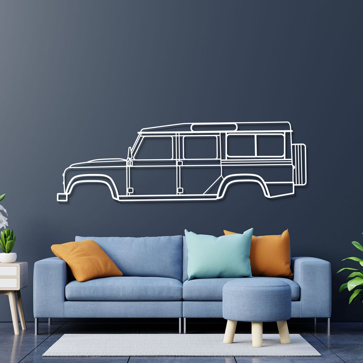 2016 Defender 110 Metal Car Wall Art - NC0561