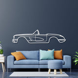 1960 Corvette Metal Car Wall Art - NC0060