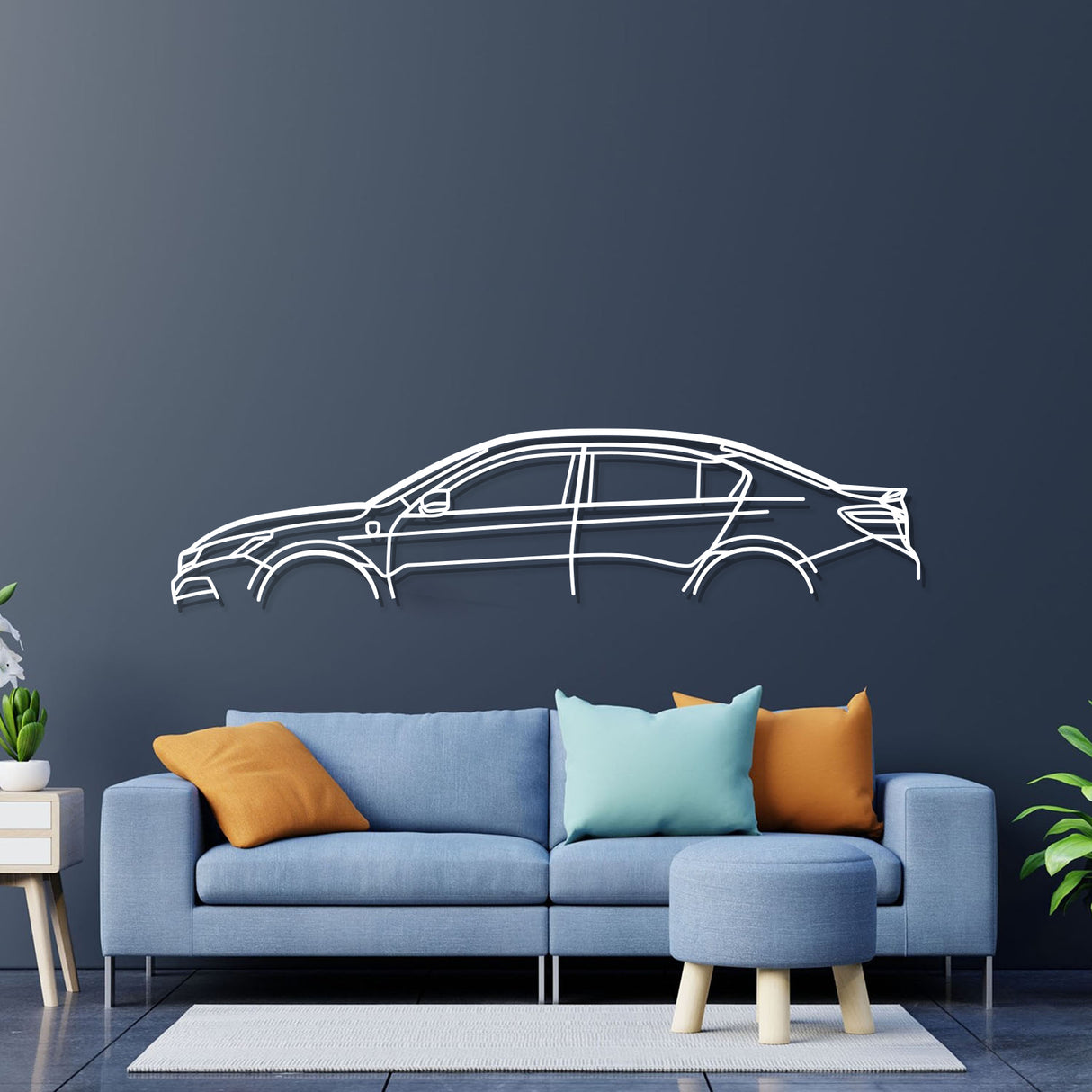 2016 Accord Sedan Classic Metal Car Wall Art - NC0553