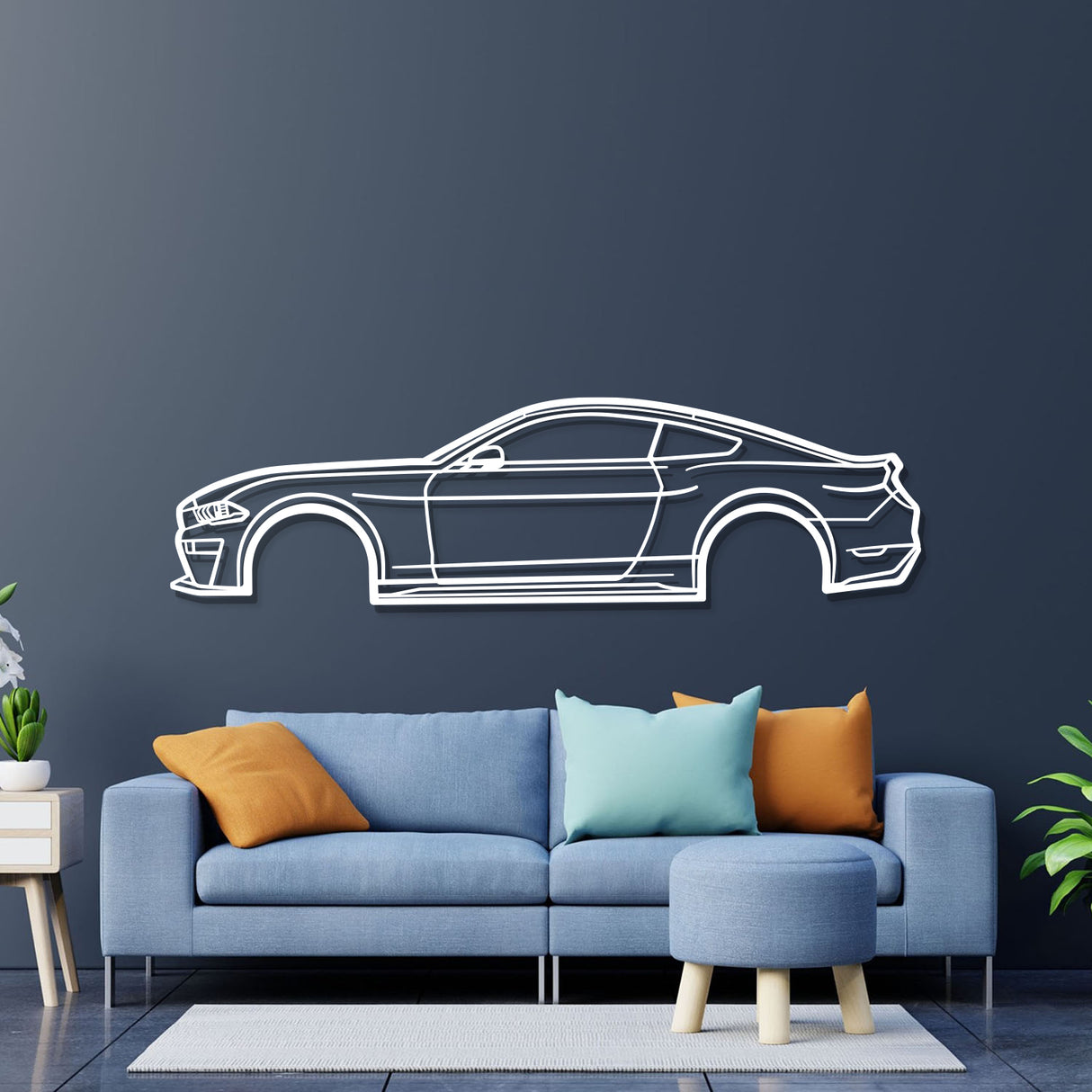 2019 Mustang Metal Car Wall Art - NC0668