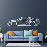 911 Turbo S Model 992 Detailed Metal Car Wall Art - NC0877