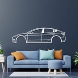 2022 Model 3 Metal Car Wall Art - NC0772