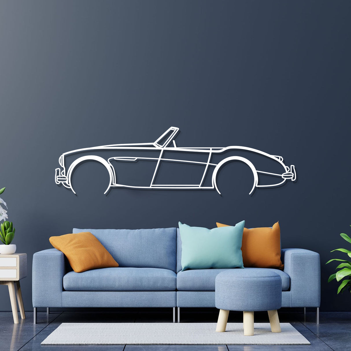 1957 3000 106 Detailed Metal Car Wall Art - NC0045