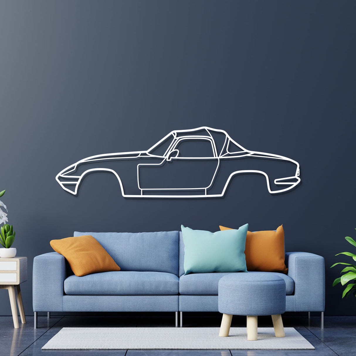 1971 Elan Sprint Metal Car Wall Art - NC0140