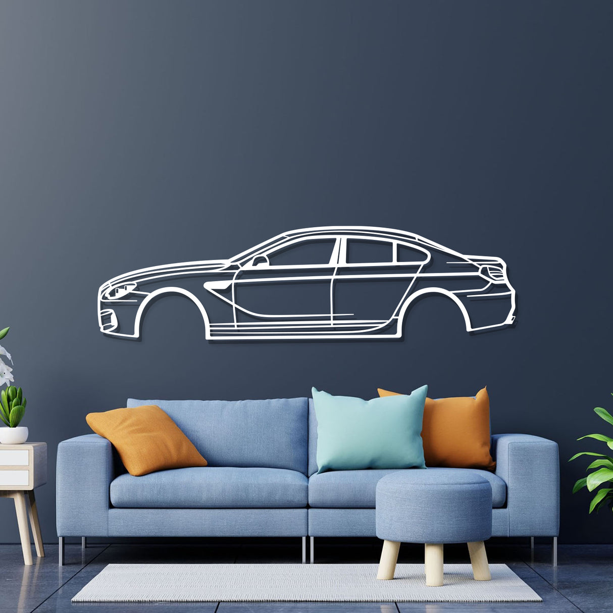 2015 M6 Metal Car Wall Art - NC0534