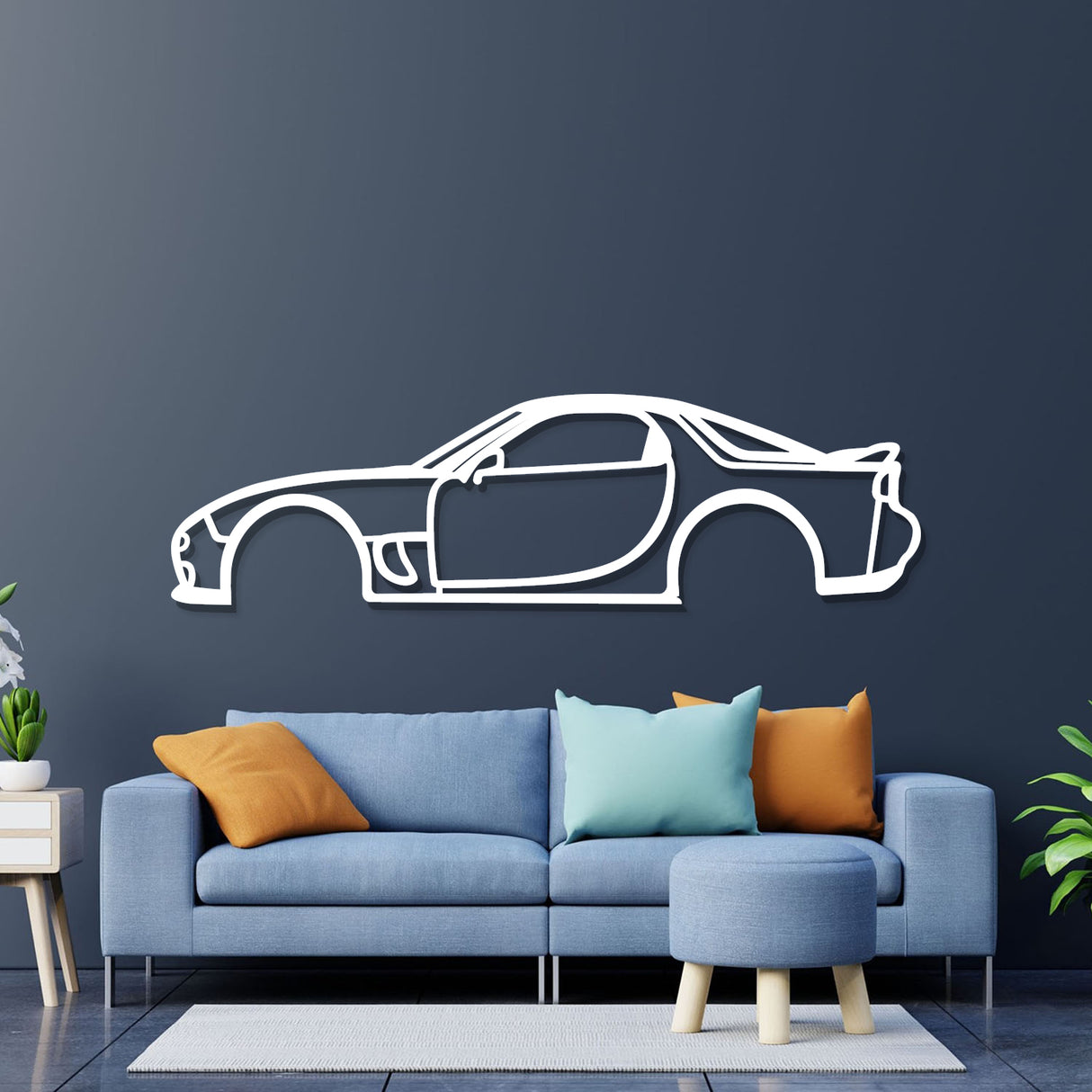 RX-7 Metal Car Wall Art - NC0248