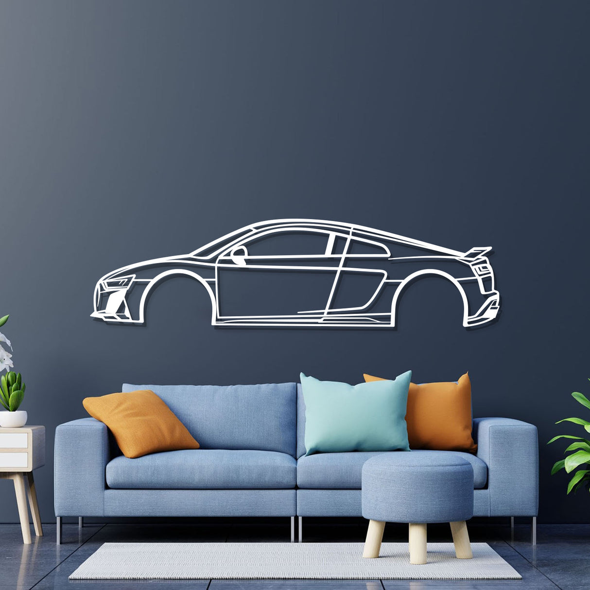 2022 R8 Metal Car Wall Art - NC0809