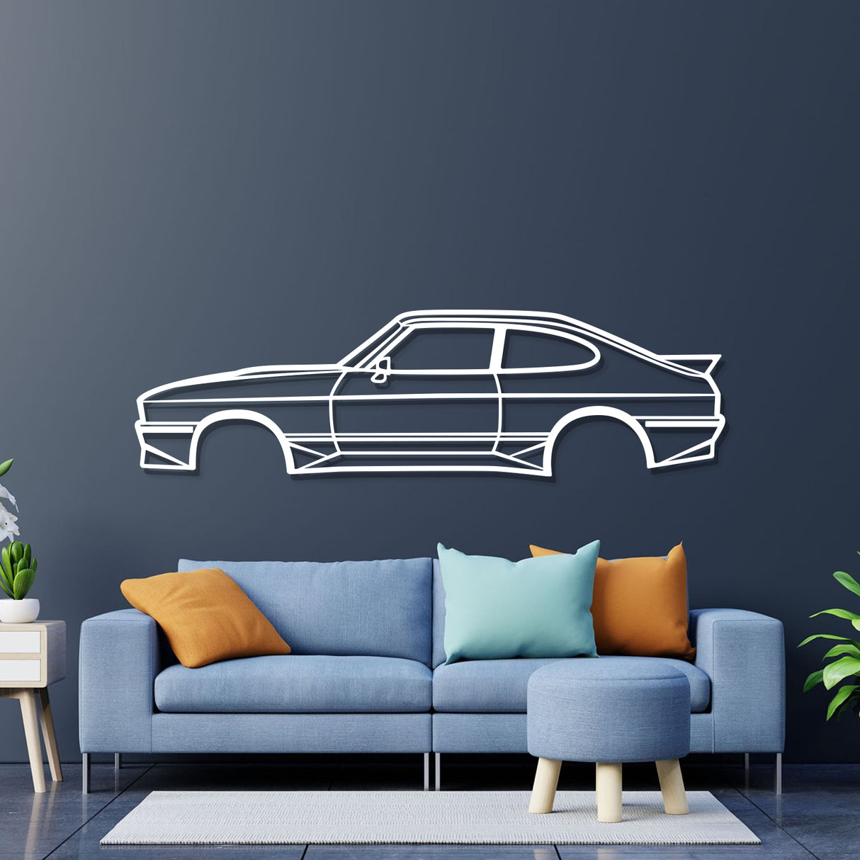 1985 Tickford Capri Metal Car Wall Art - NC0205