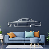 1966 Nova SS Detailed Metal Car Wall Art - NC0090