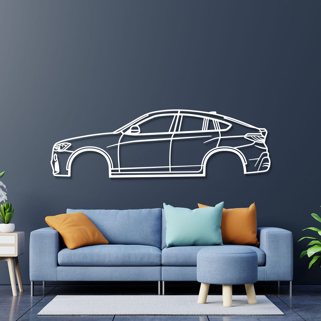 2015 X4 F26 1st Gen Metal Car Wall Art - NC0545