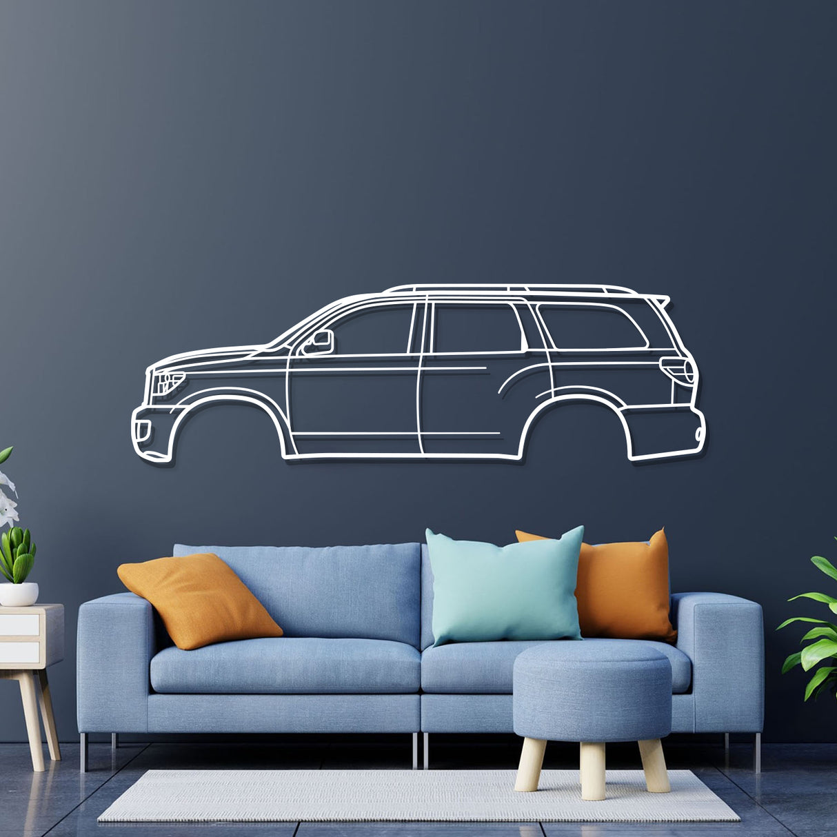 2008 Sequoia 2nd Gen (XK60) Metal Car Wall Art - NC0376