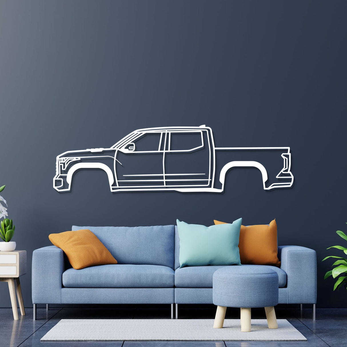 2022 Tundra Hybrid 3rd Gen Metal Car Wall Art - NC0818