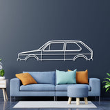 1980 Golf MK1 Classic Metal Car Wall Art - NC0189