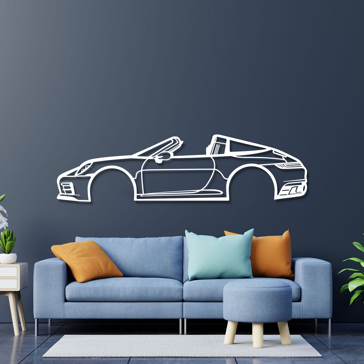 2018 911 Targa 4S Metal Car Wall Art - NC0610