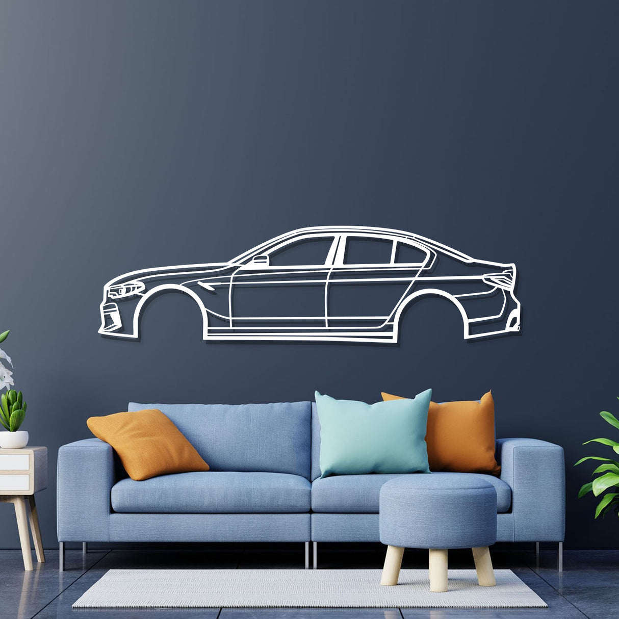 2022 F90 M5 Metal Car Wall Art - NC0783