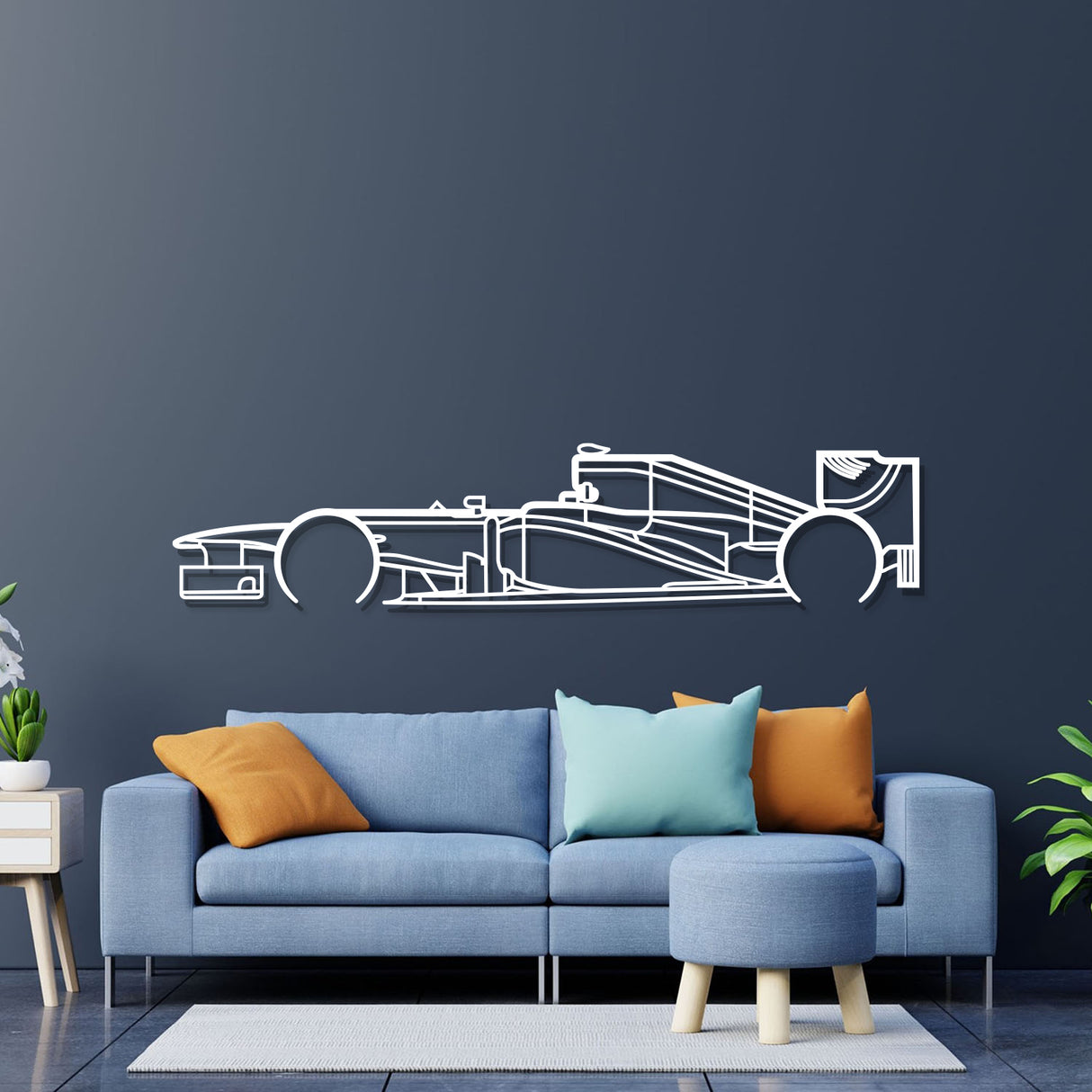 2012 RB8 Detailed Metal Car Wall Art - NC0477