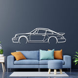 911 Turbo Model 964 Detailed Metal Car Wall Art - NC0873