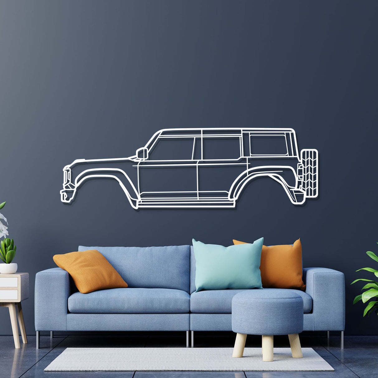 2022 Bronco Raptor Metal Car Wall Art - NC0776