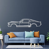 1968 Mustang Eleanor Metal Car Wall Art - NC0110