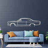 1966 Fairlane Detailed Metal Car Wall Art - NC0085