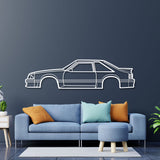 1988 Mustang GT Hatchback Metal Car Wall Art - NC0219