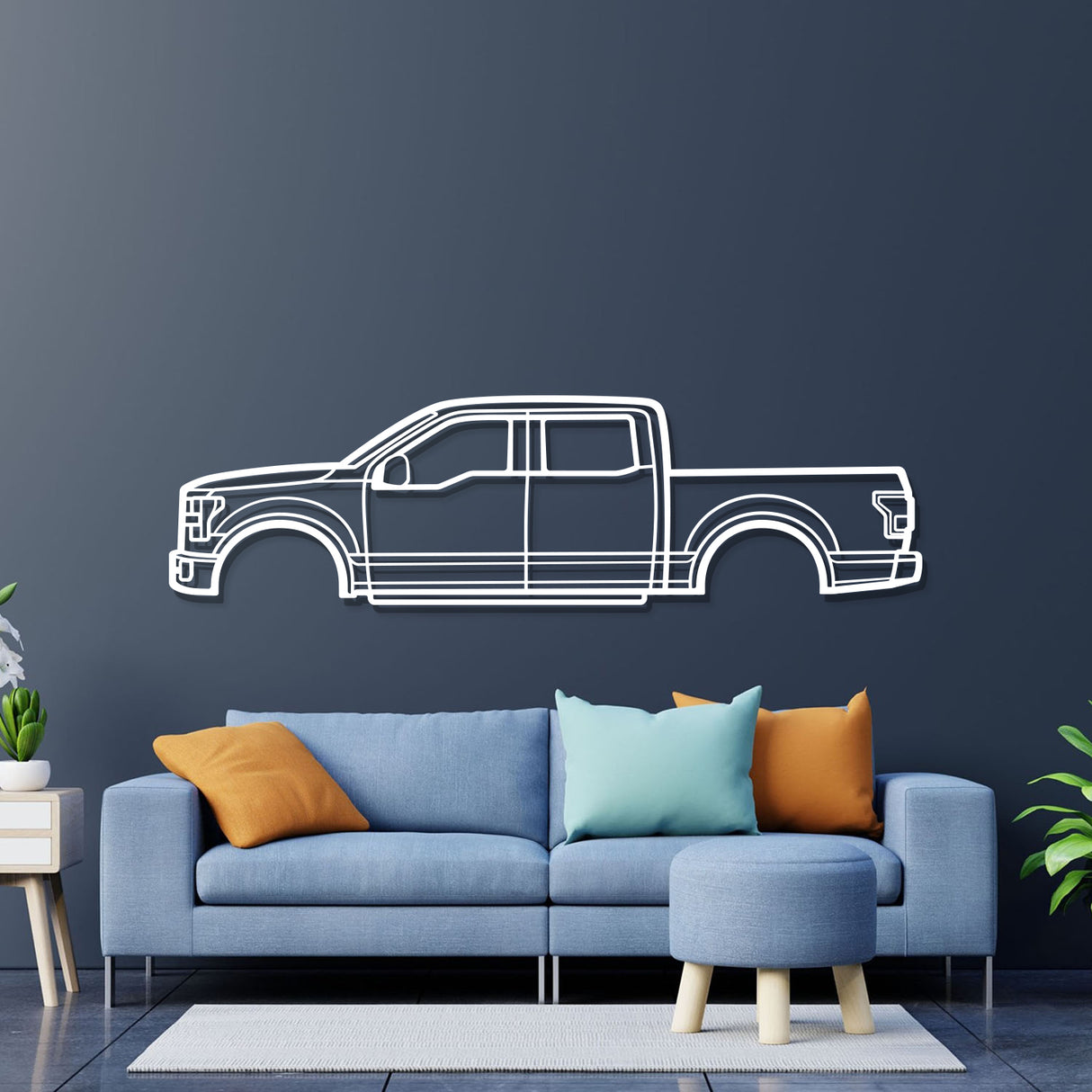 2015 F-150 13th Gen Metal Car Wall Art - NC0530