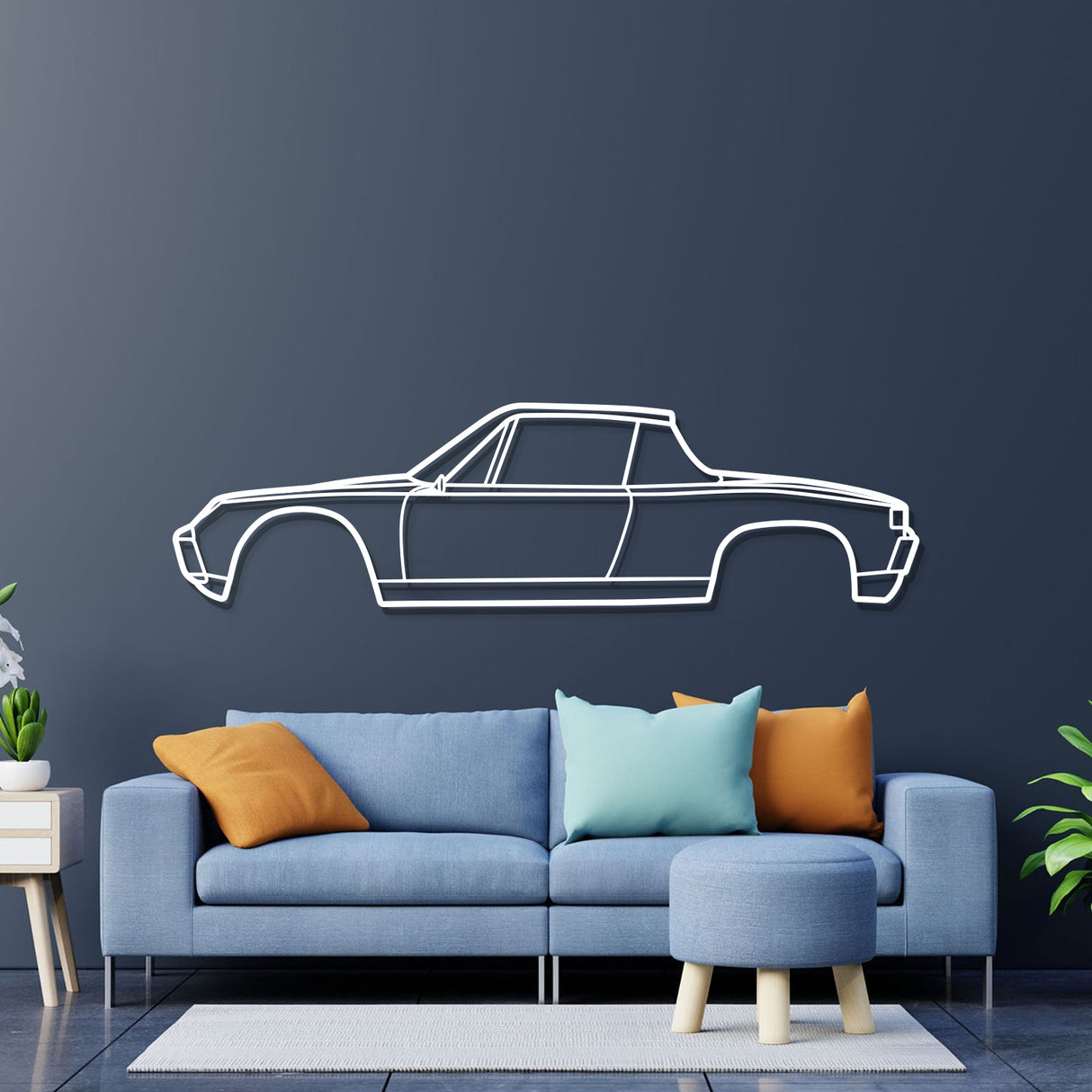 9146 1970 Metal Car Wall Art - NC0880