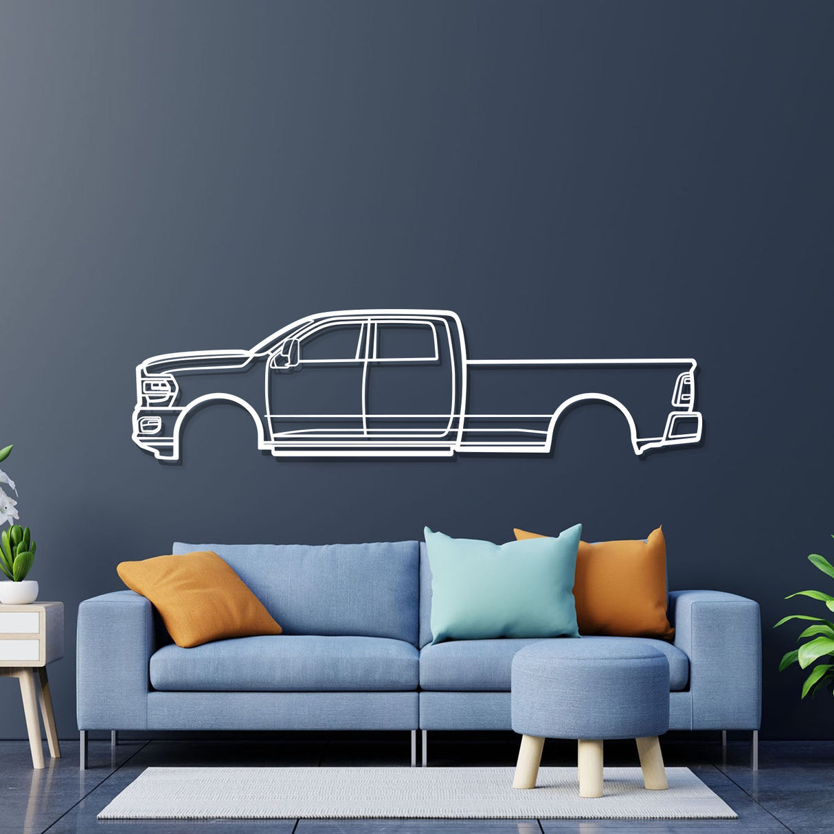 2022 RAM 3500 Metal Car Wall Art - NC0810