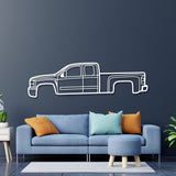 2007 Silverado 2500HD Metal Car Wall Art - NC0351