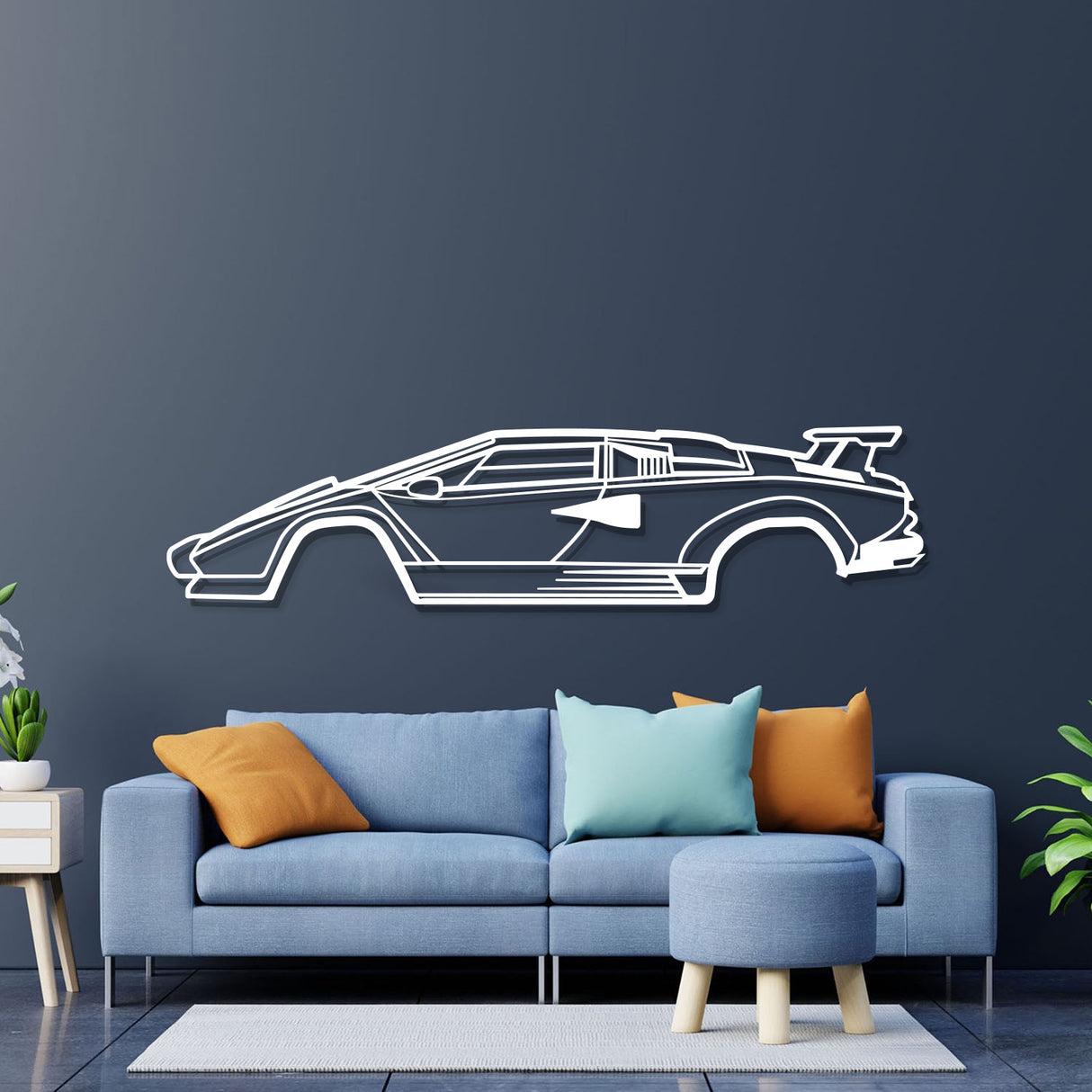 Countach Metal Car Wall Art - NC0927