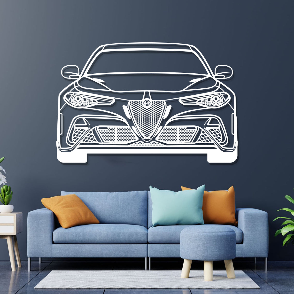 2021 Guilia GTA M Metal Car Wall Art - NC0751