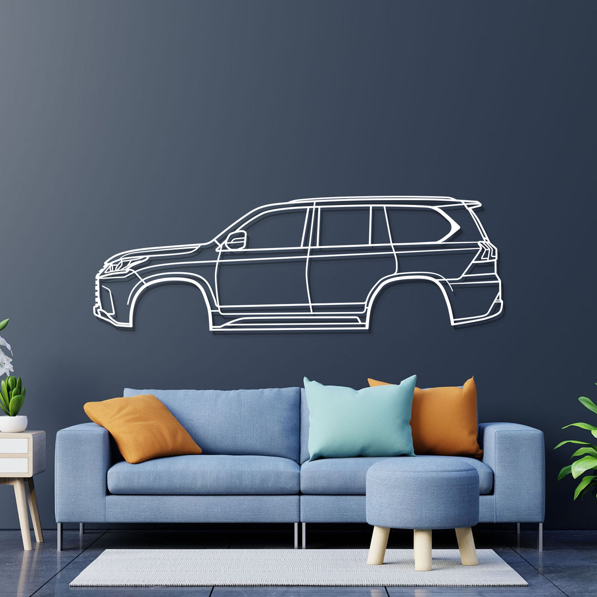 2022 LX 4th Gen Metal Car Wall Art - NC0794