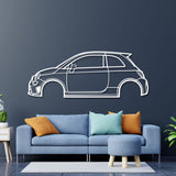 2019 595 Abarth Metal Car Wall Art - NC0643