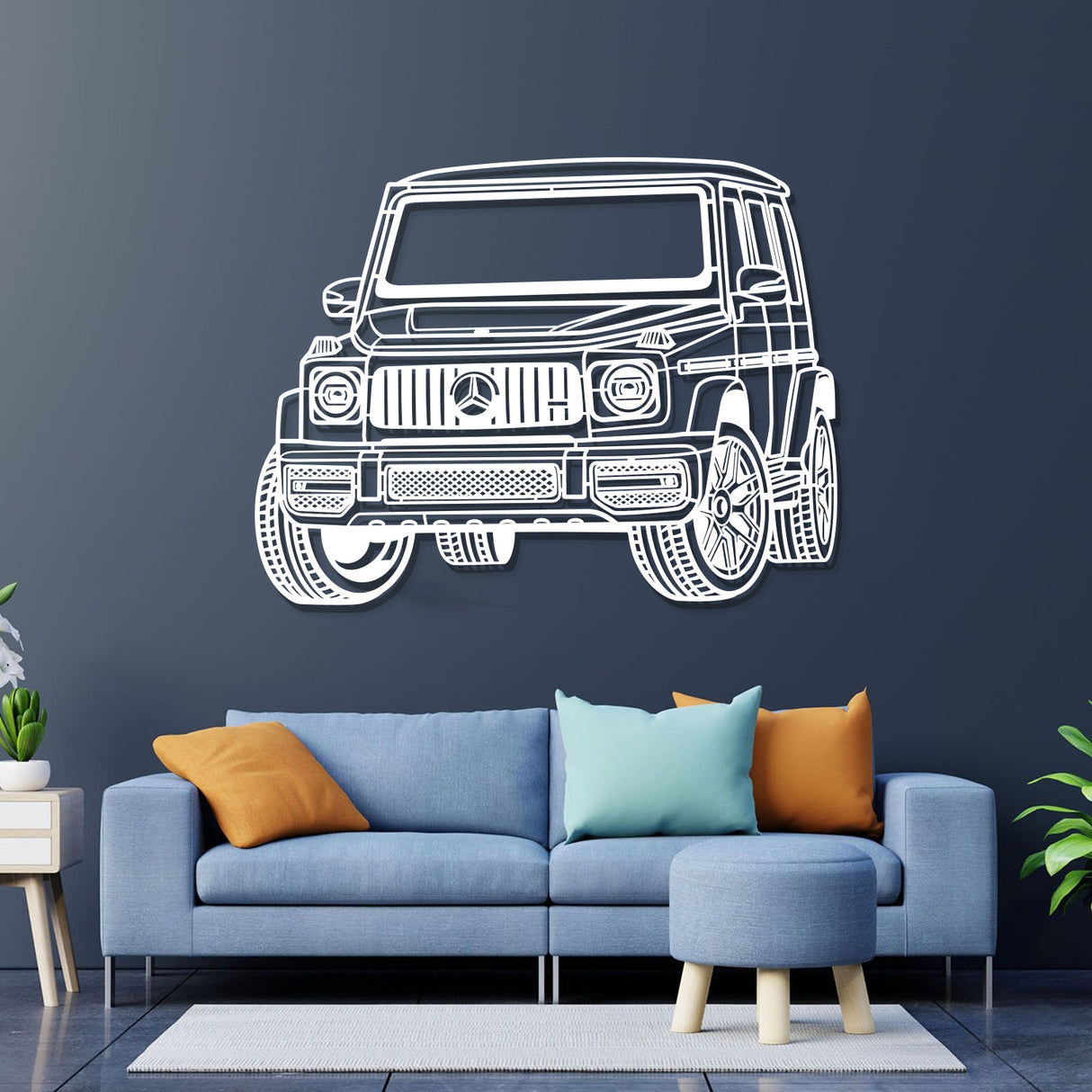 2019 G63 AMG Perspective Metal Car Wall Art - NC0454