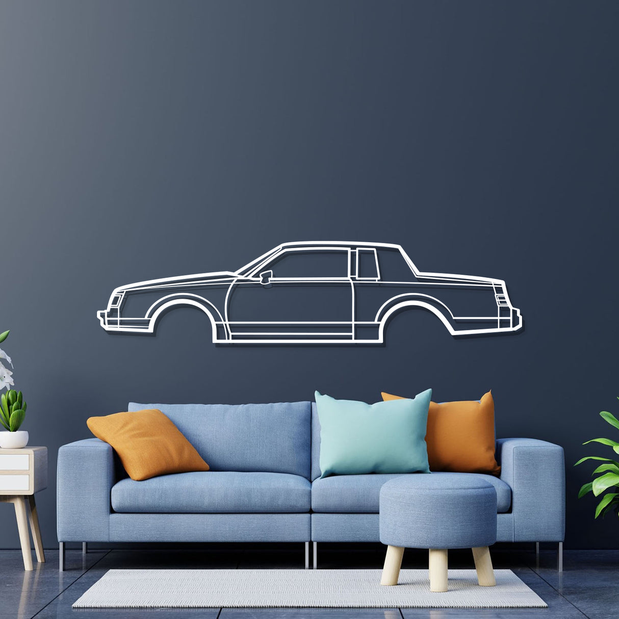 1986 Regal Coupe Metal Car Wall Art - NC0208