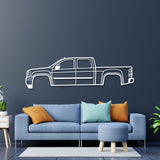 2013 Sierra 1500 3rd Gen Metal Car Wall Art - NC0489