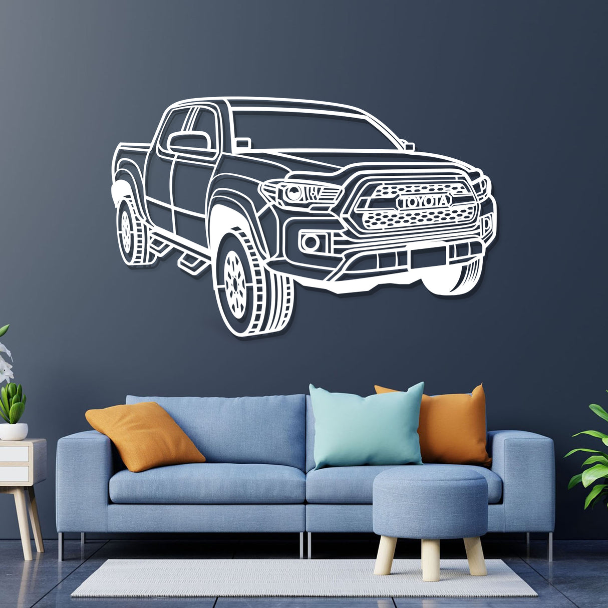 2018 Tacoma Perspective Metal Car Wall Art - NC0469