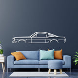 1966 Mustang Fastback Metal Car Wall Art - NC0089